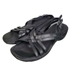 Merrell Sundial Braid Black Slingback Sandals Sz 11